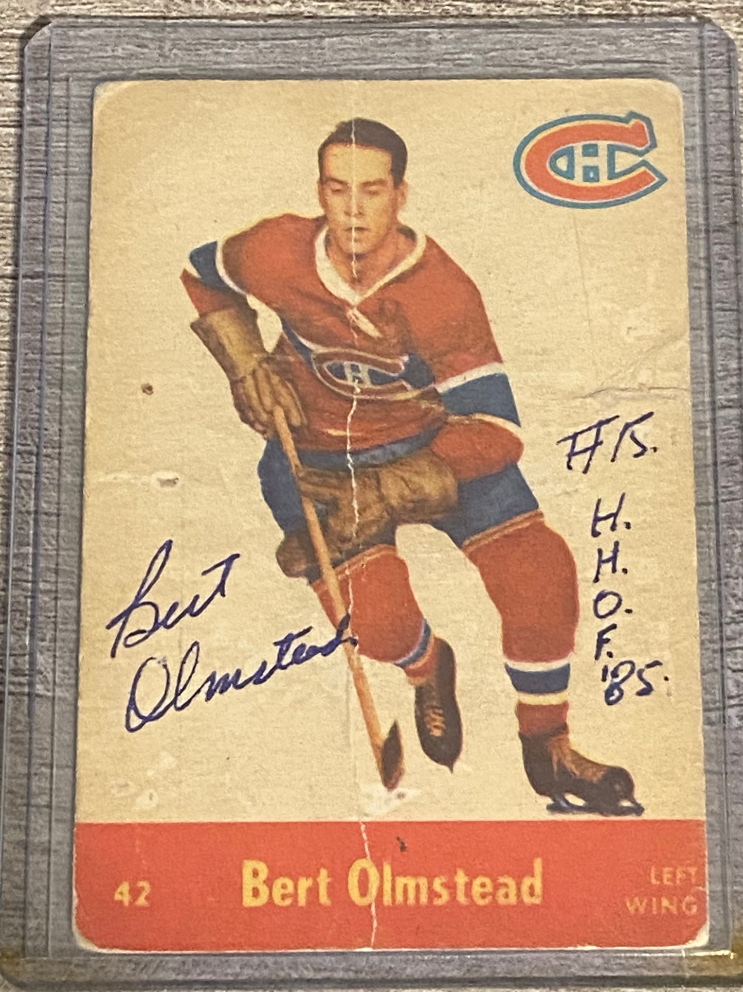 1955-56 Parkhurst Bert Olmstead