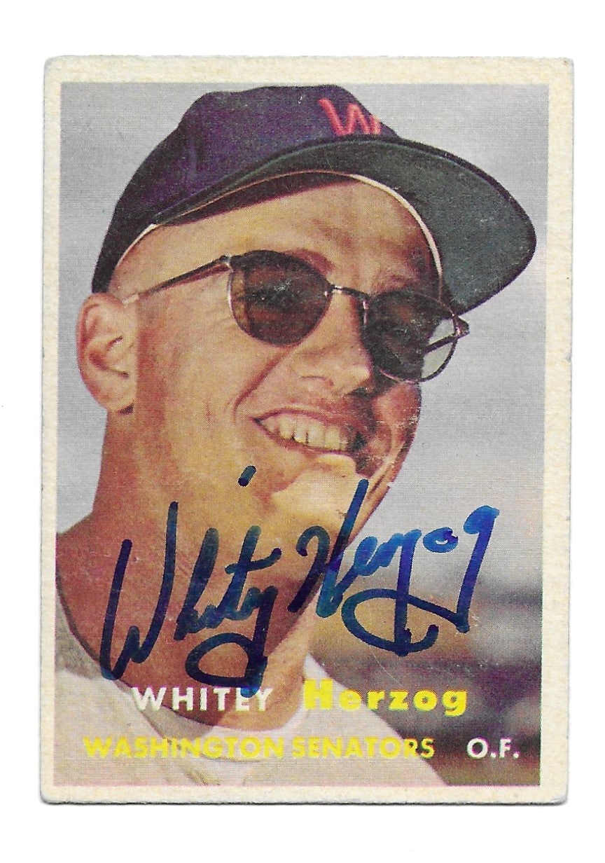 1957 Topps Whitey Herzog Rookie
