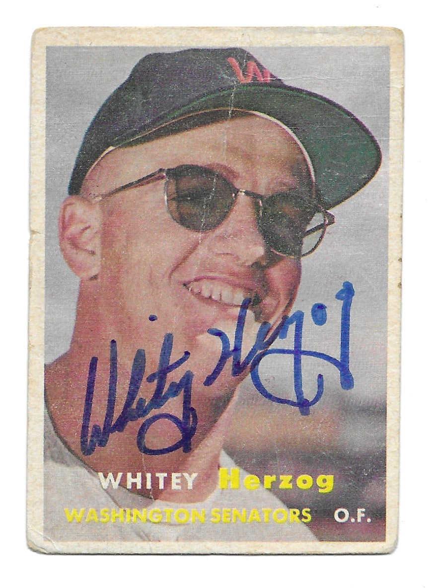 1957 Topps Whitey Herzog Rookie