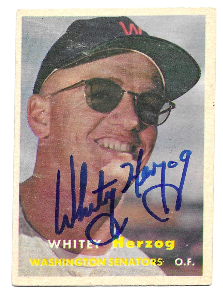 1957 Topps Whitey Herzog Rookie
