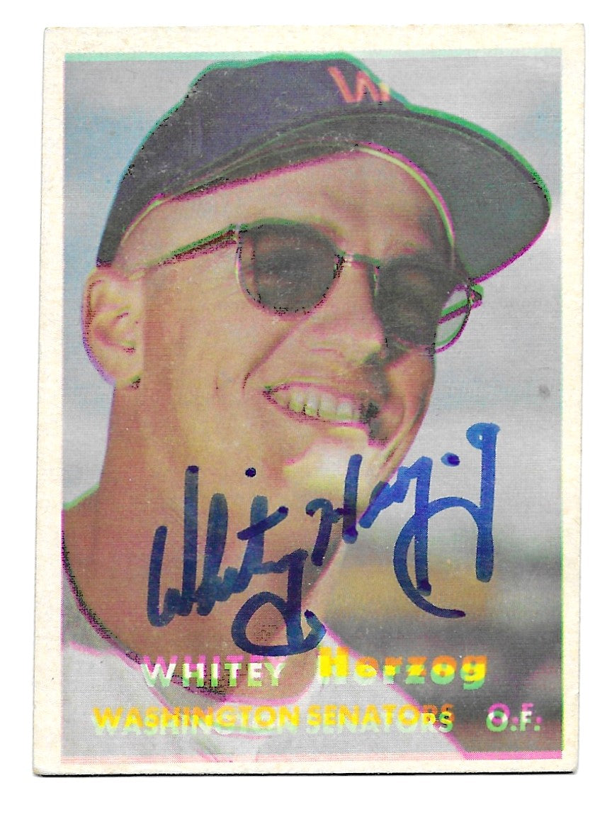 1957 Topps Whitey Herzog Rookie
