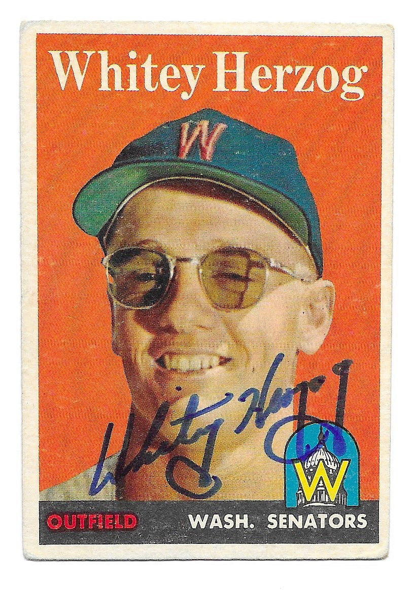 1958 Topps Whitey Herzog