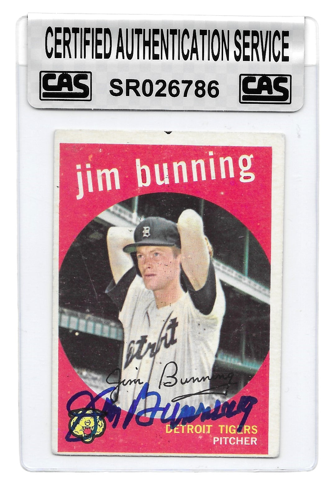 1959 Topps Jim Bunning Certified