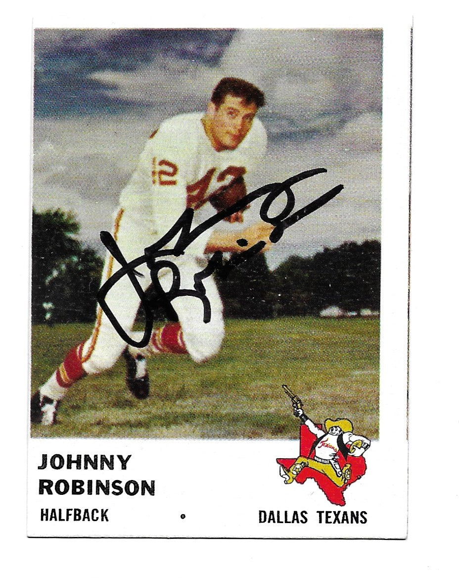 1961 Fleer Johnny Robinson Rookie