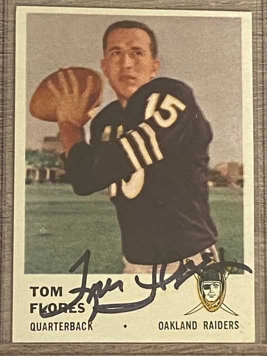 1961 Fleer Tom Flores Rookie