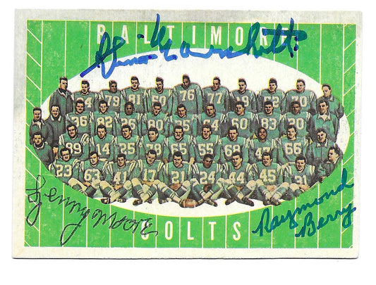 1961 Topps Colts Team