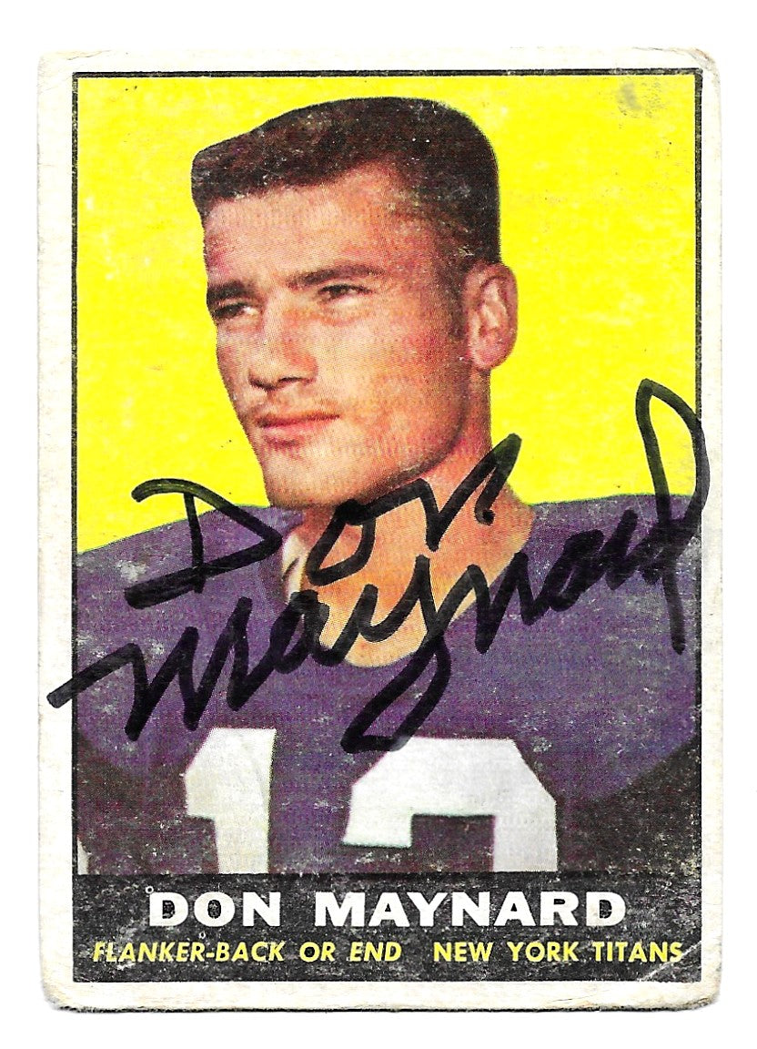 1961 Topps Don Maynard Rookie