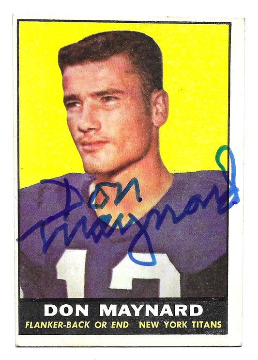 1961 Topps Don Maynard Rookie