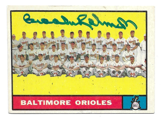 1961 Topps Orioles Team