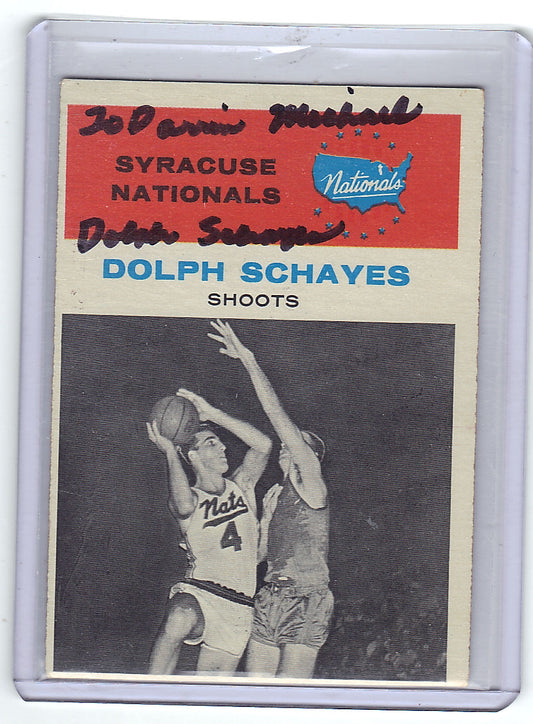 1961-62 Fleer Dolph Schayes In Action