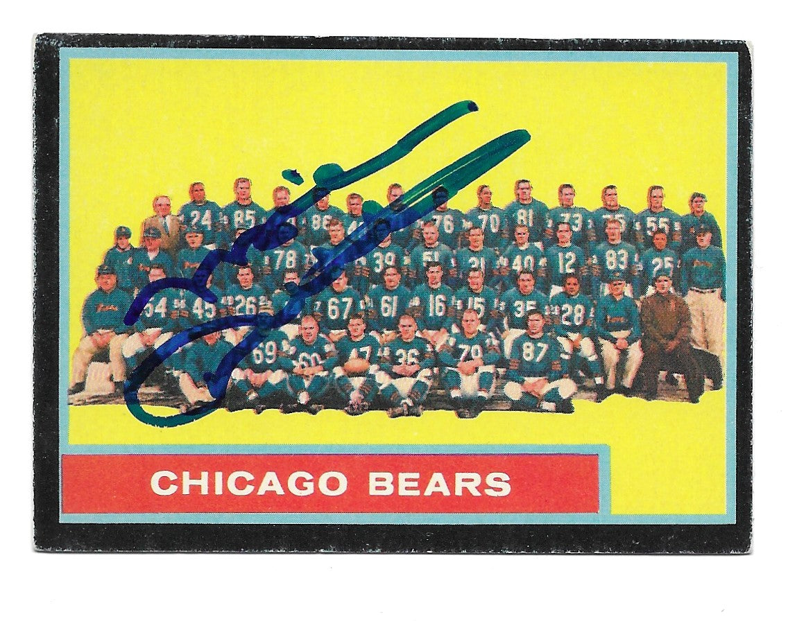 1962 Topps Bears Team