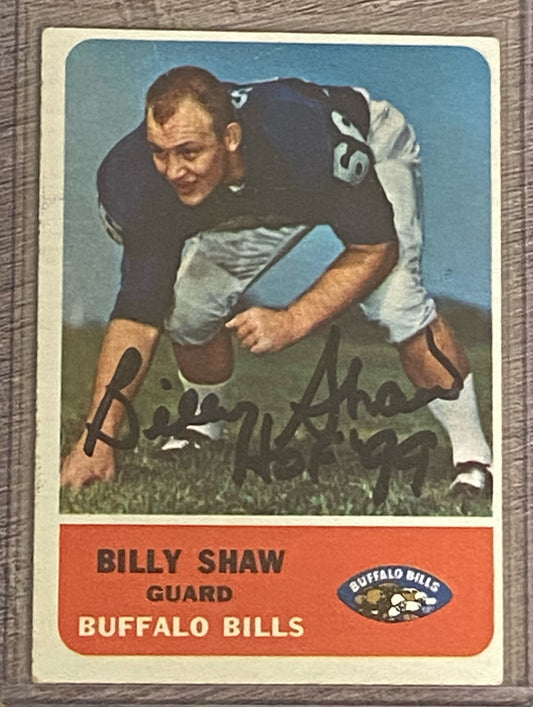 1963 Fleer Billy Shaw Rookie