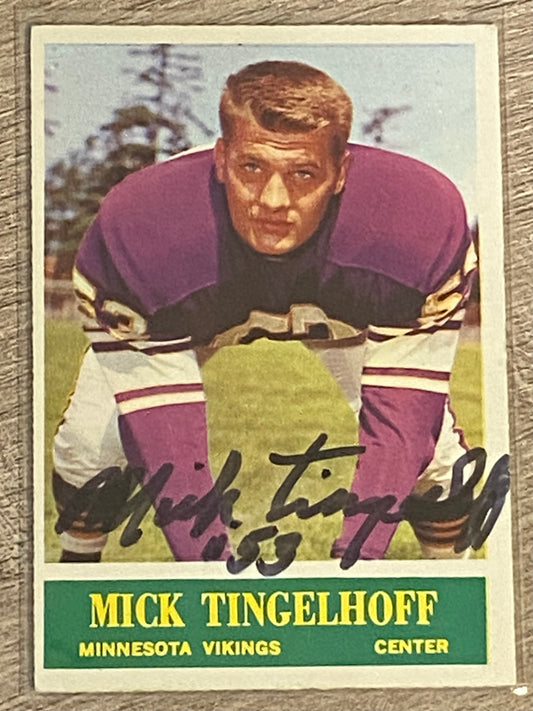 1964 Philadelphia Mick Tingelhoff Rookie
