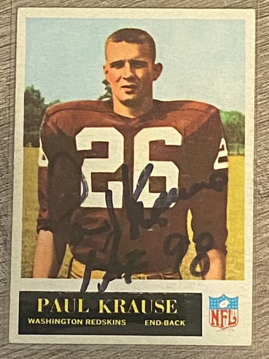 1964 Philadelphia Paul Krause Rookie