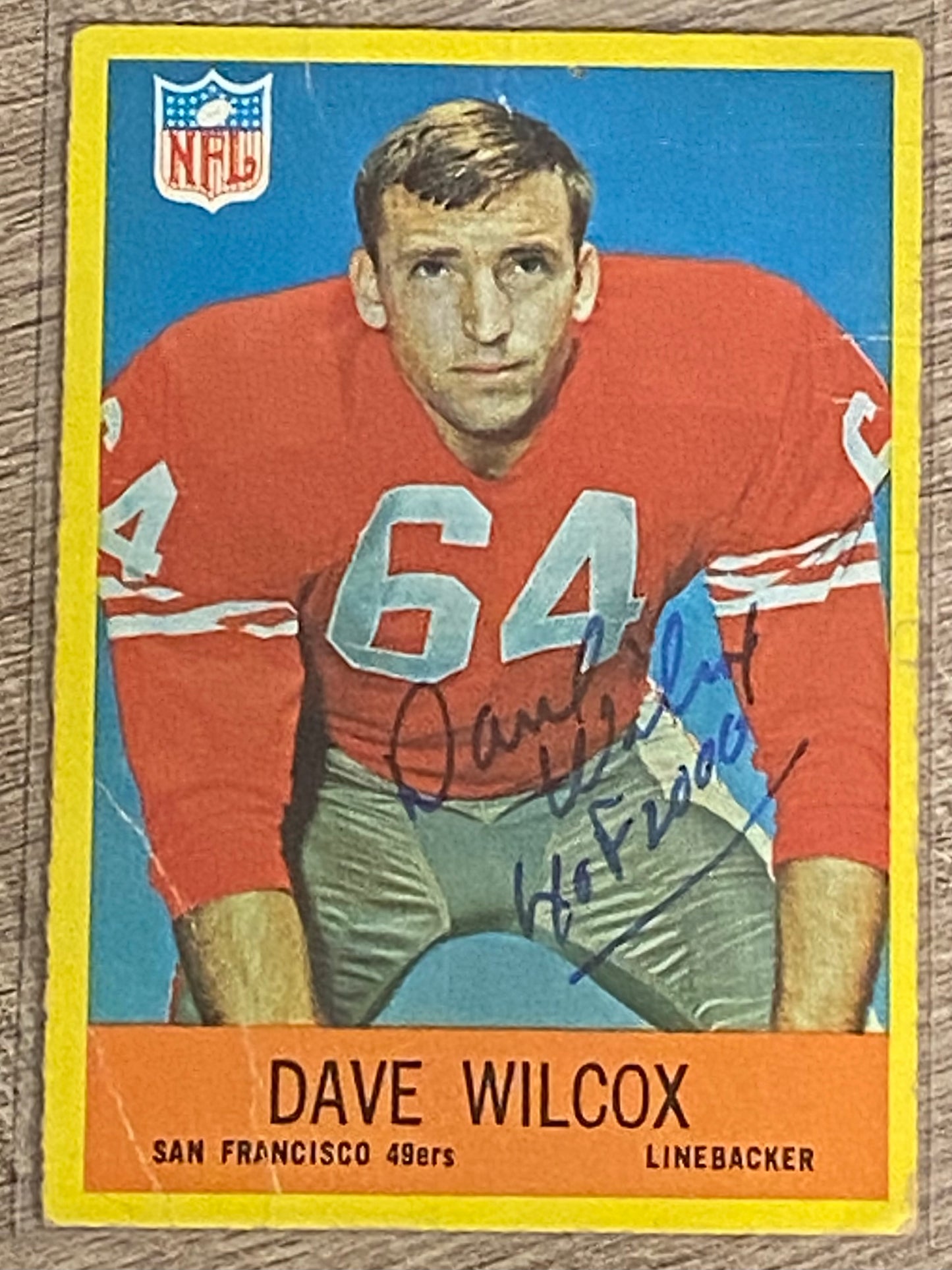 1967 Philadelphia Dave Wilcox Rookie