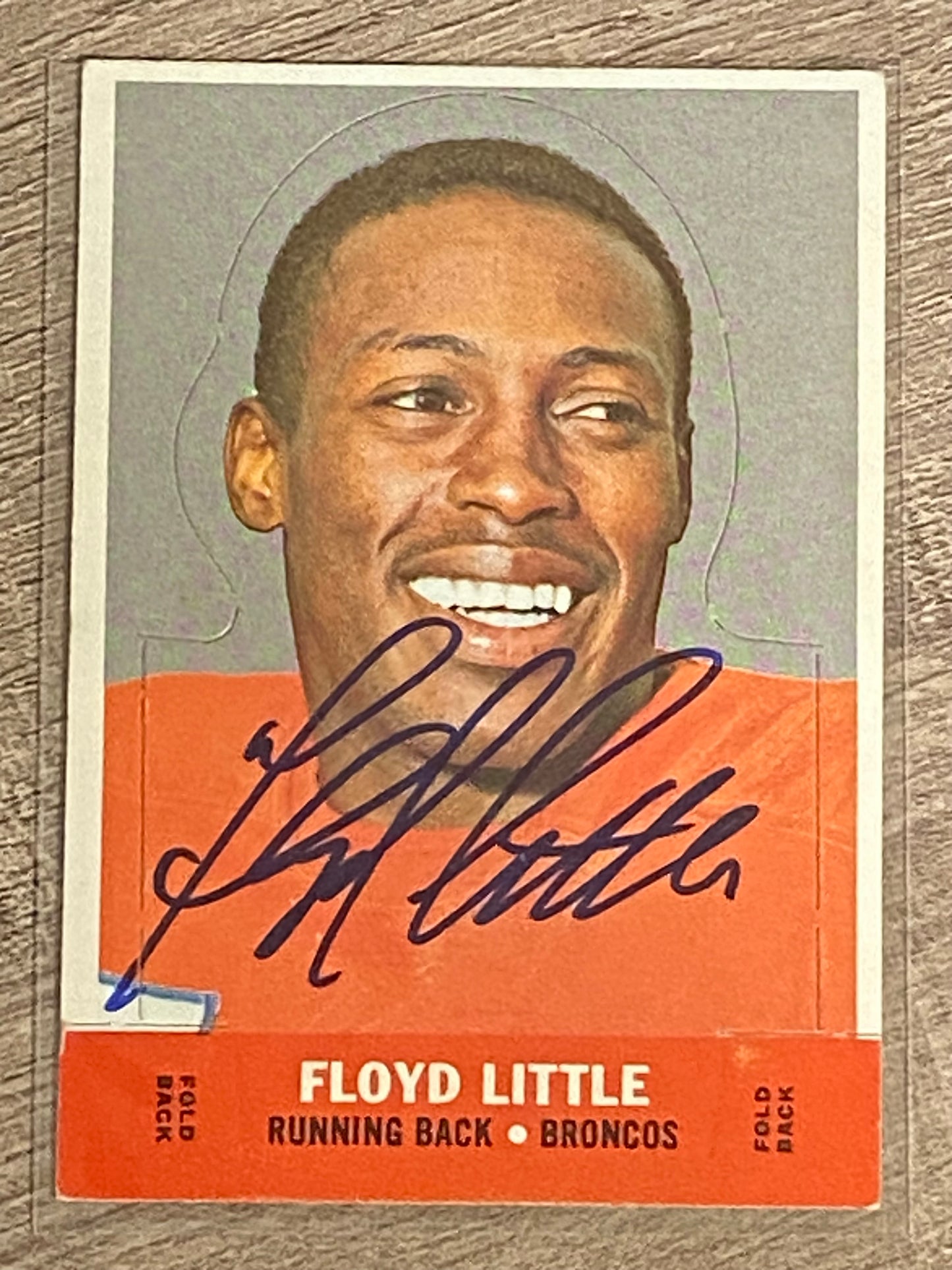 1968 Topps Stand Up Floyd Little Rookie
