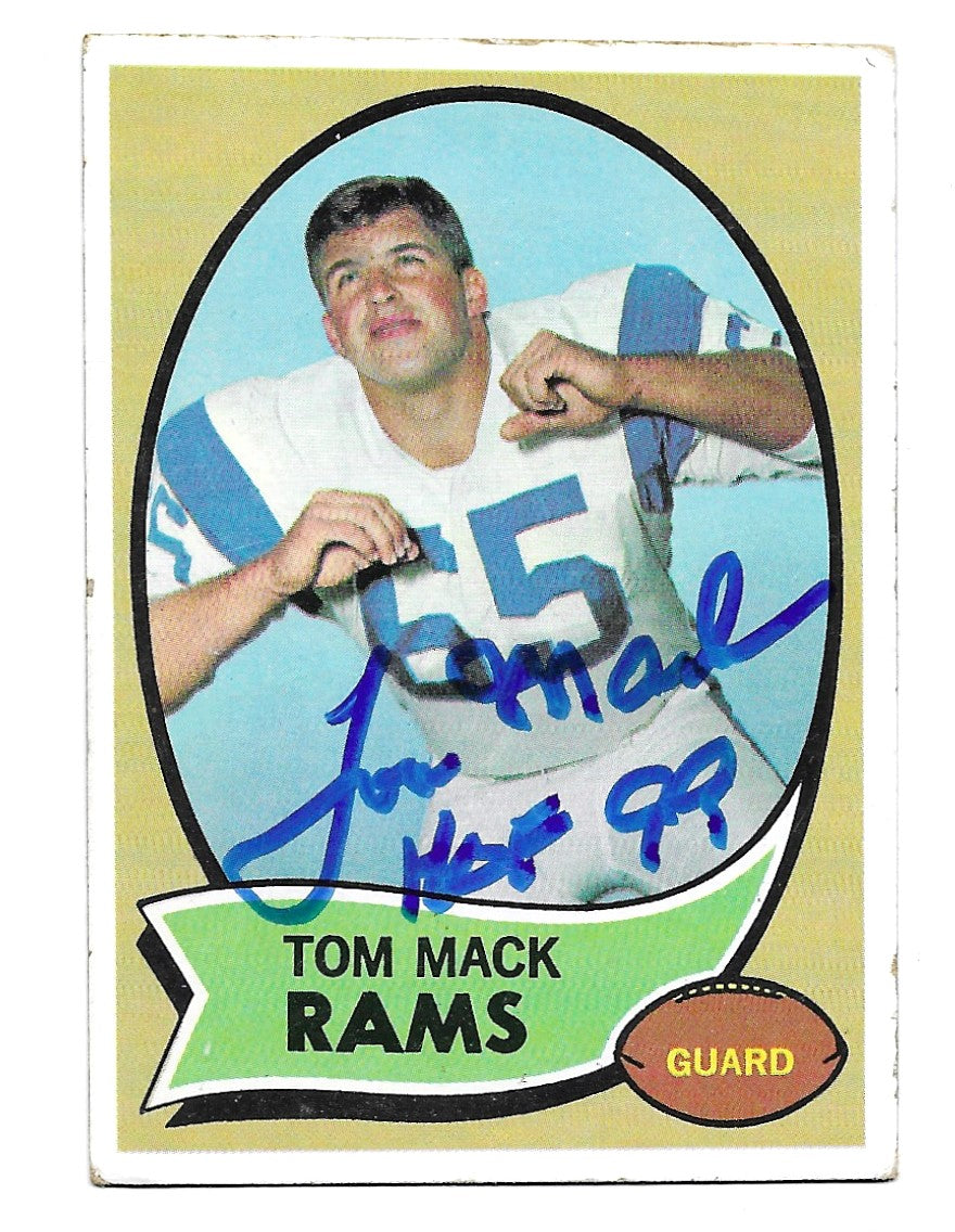 1970 Topps Tom Mack Rookie