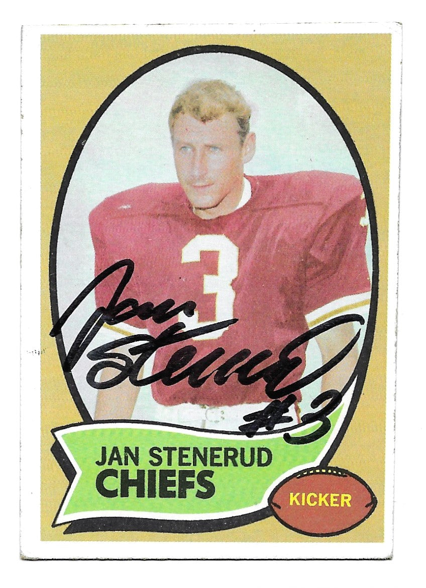 1970 Topps Jan Stenerud Rookie