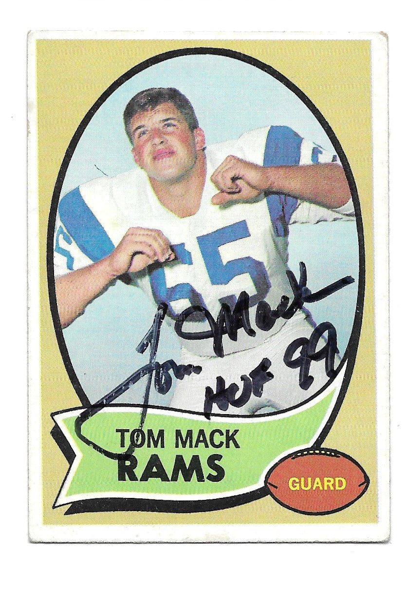 1970 Topps Tom Mack Rookie