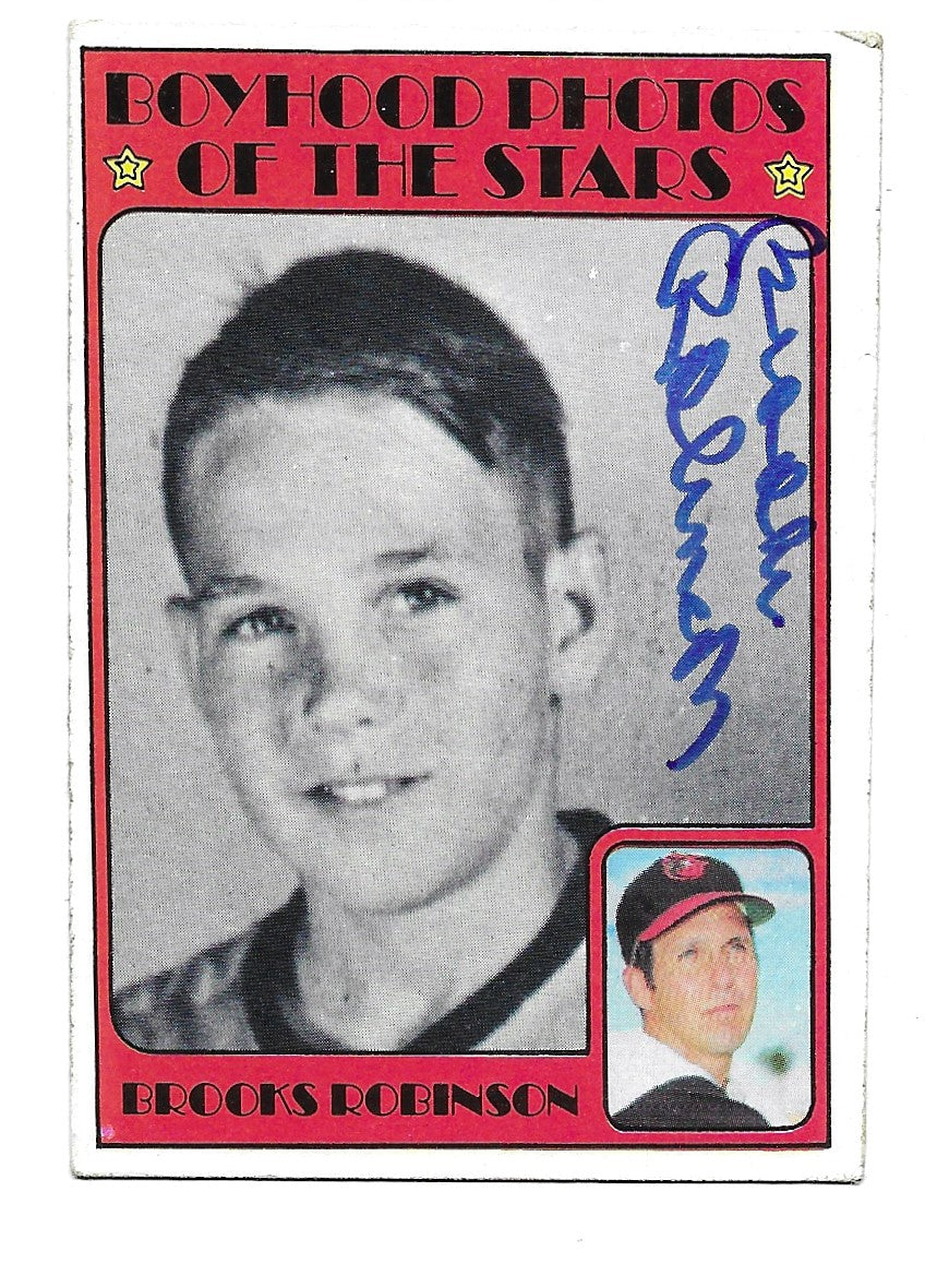 1972 Topps Boyhood Photos of the Stars Brooks Robinson