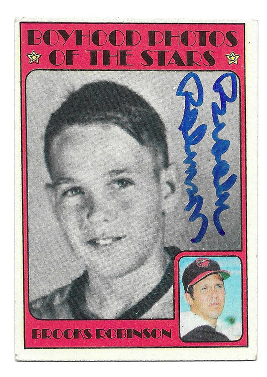 1972 Topps Boyhood Photos of the Stars Brooks Robinson