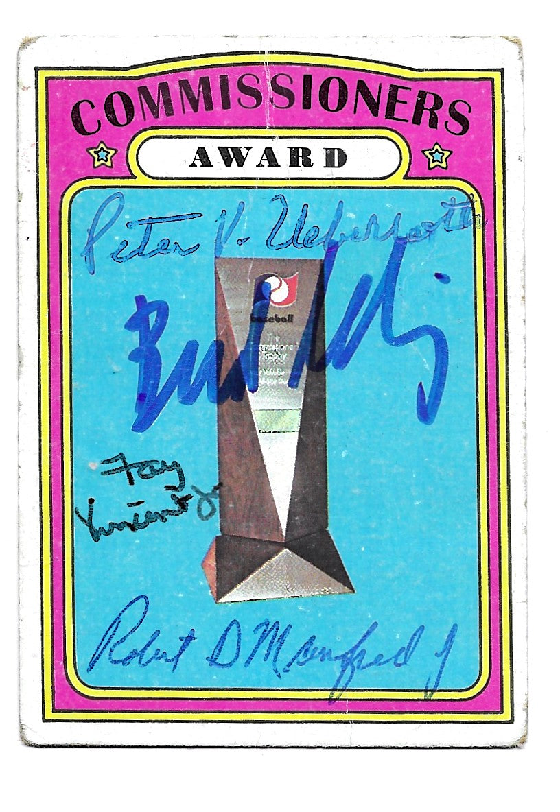 1972 Topps Commissioners Award