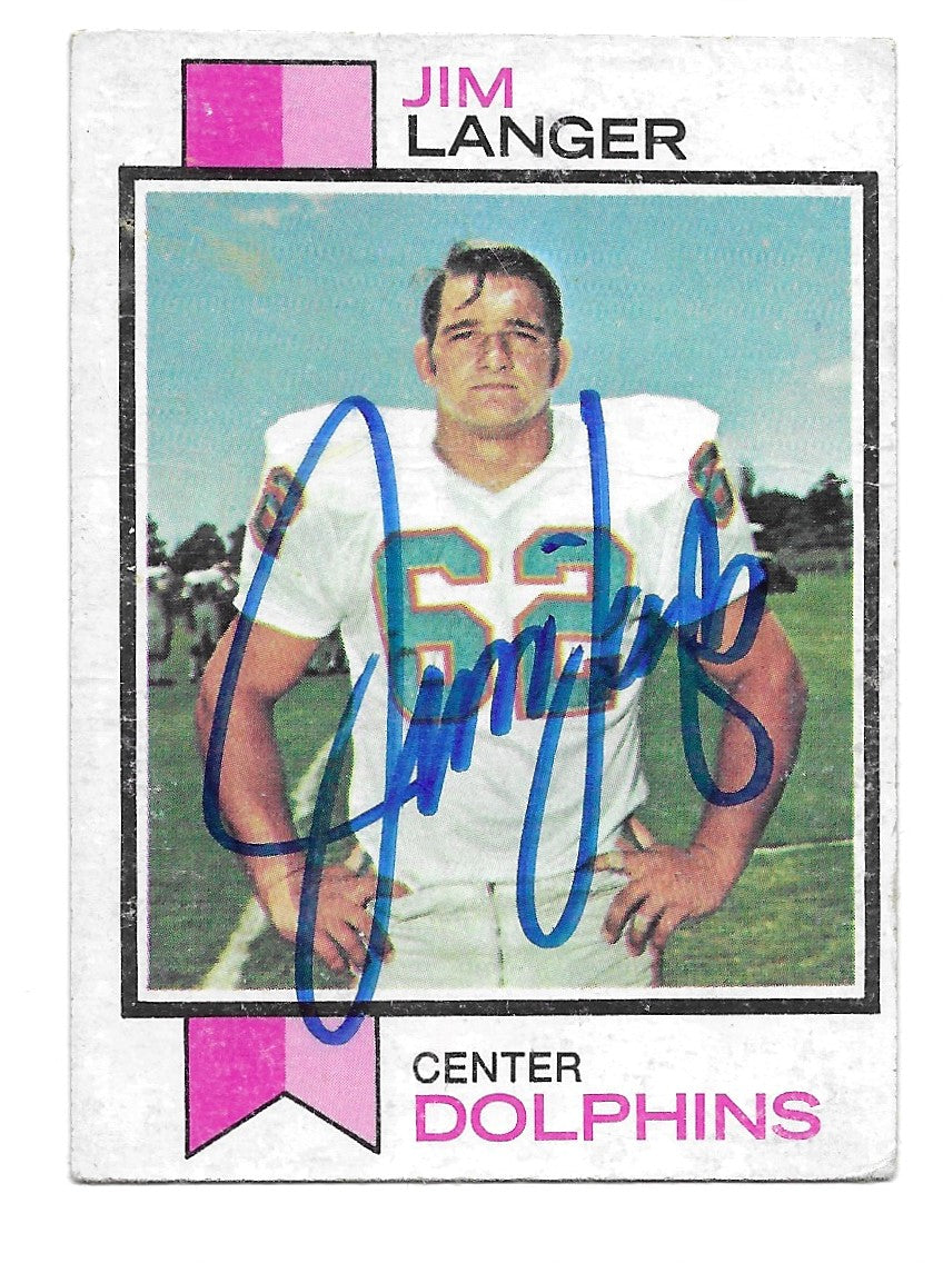 1973 Topps Jim Langer Rookie