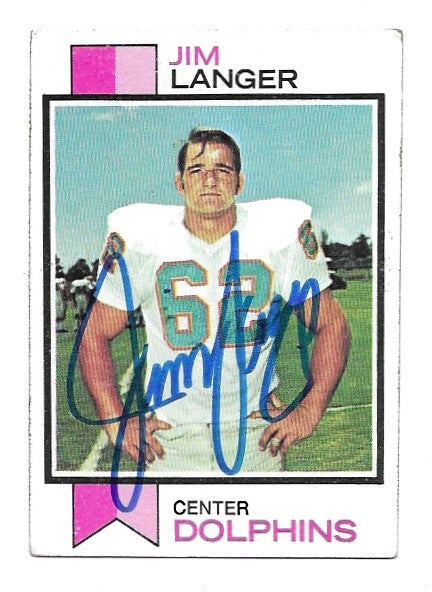 1973 Topps Jim Langer Rookie