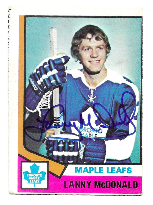 1974-75 O Pee Chee Lanny McDonald Rookie