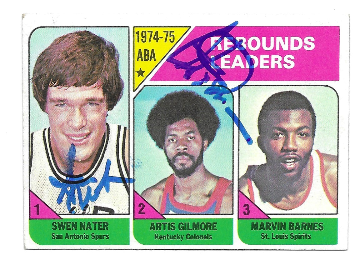 1975-76 Topps ABA Rebounding Leaders