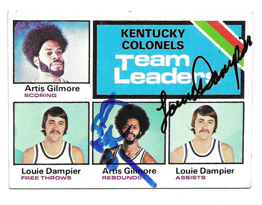 1975-76 Topps Kentucky Colonels Team Leaders