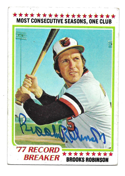 1978 Topps Record Breaker Brooks Robinson