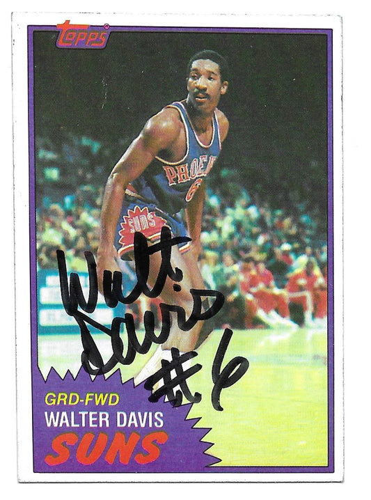 1981-82 Topps Walter Davis