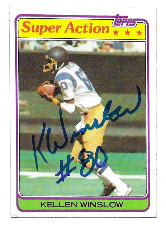 1981 Topps Super Action Kellen Winslow Rookie