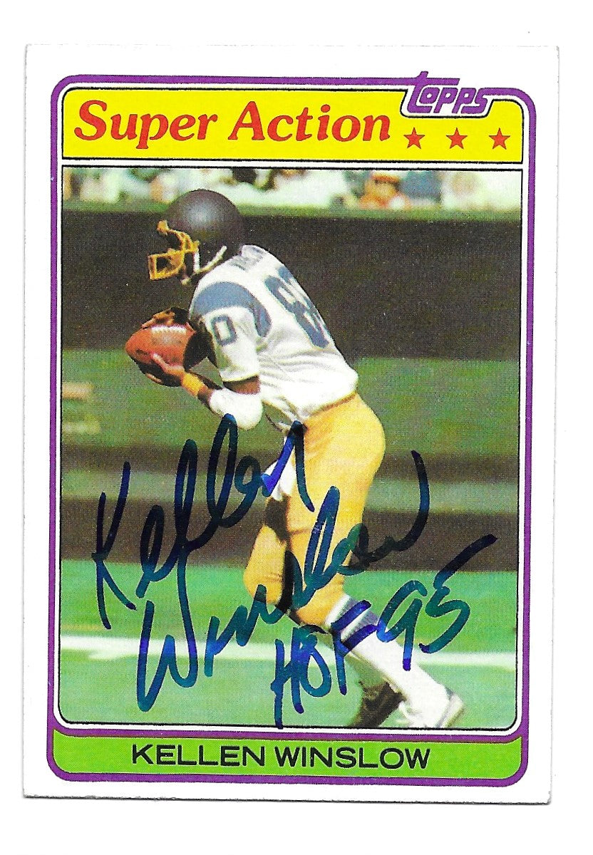 1981 Topps Super Action Kellen Winslow Rookie