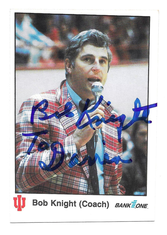 1986-87 Bank One Bobby Knight Rookie