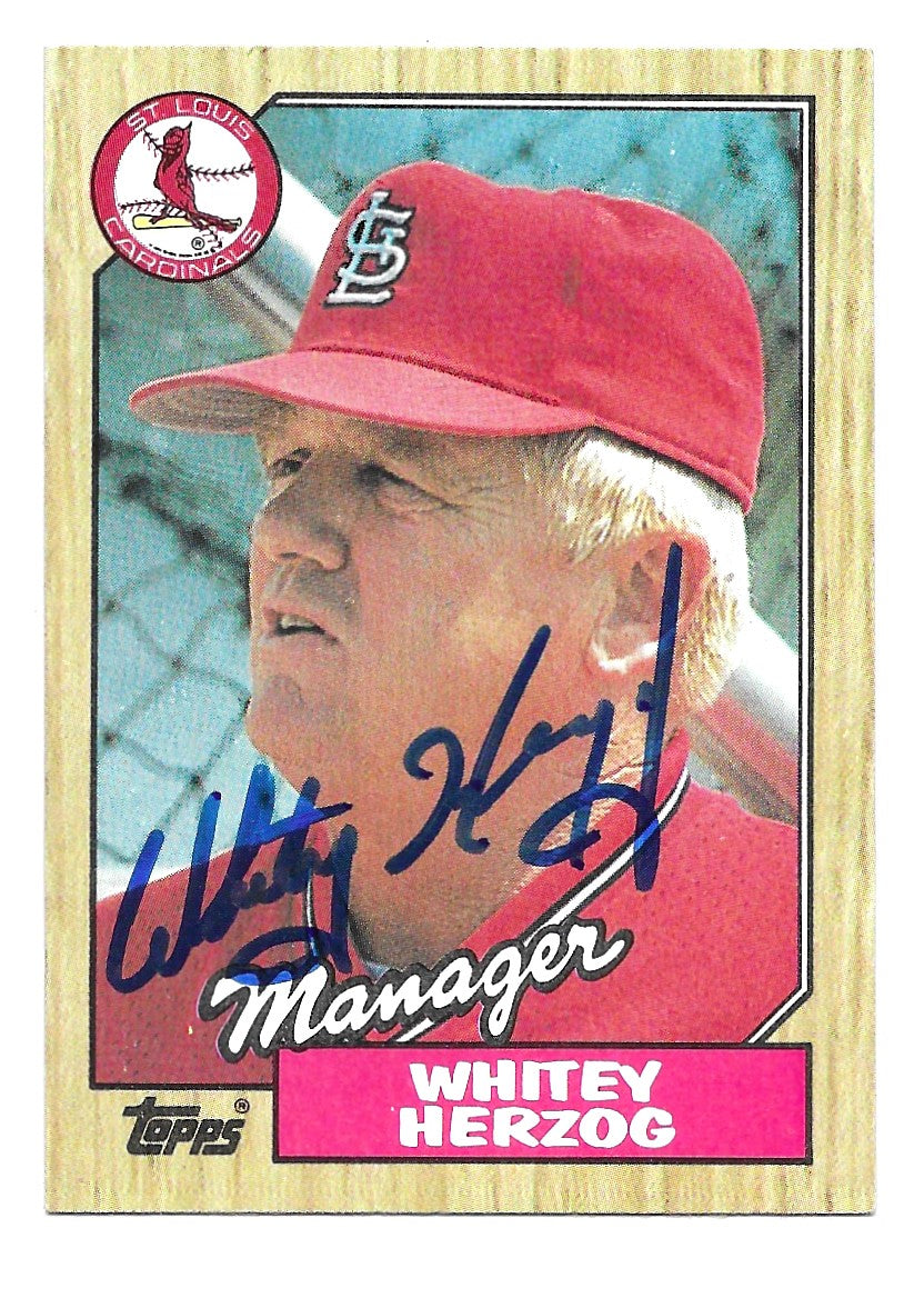 1987 Topps Whitey Herzog