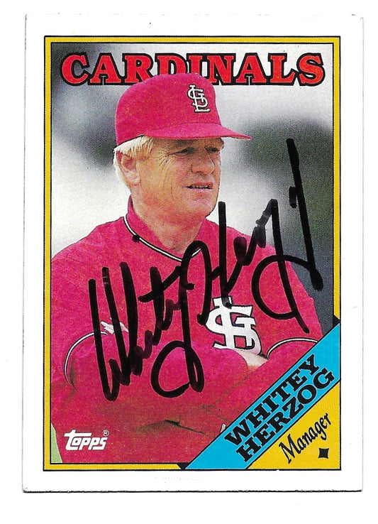 1988 Topps Whitey Herzog