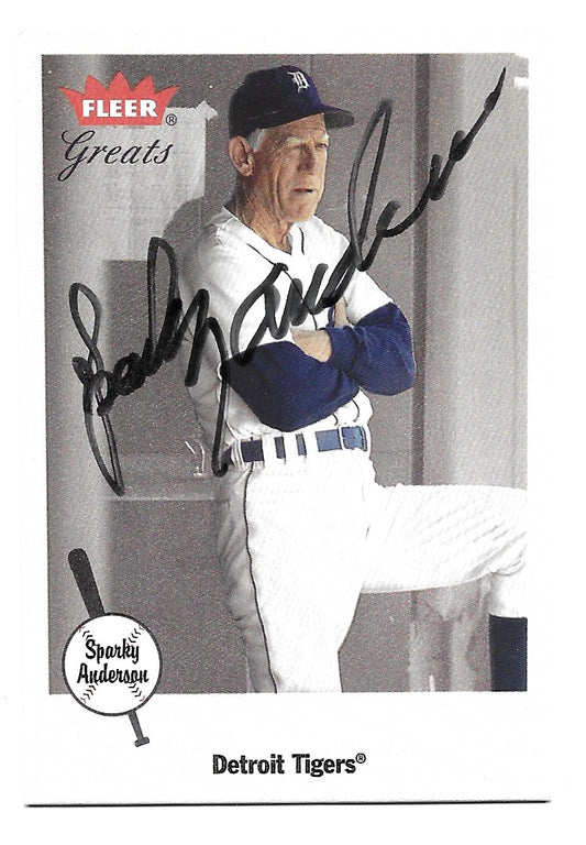 2001 Fleer Greats of the Game Sparky Anderson