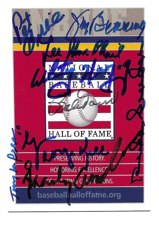 Multi-Signed Baseball Hall of Fame