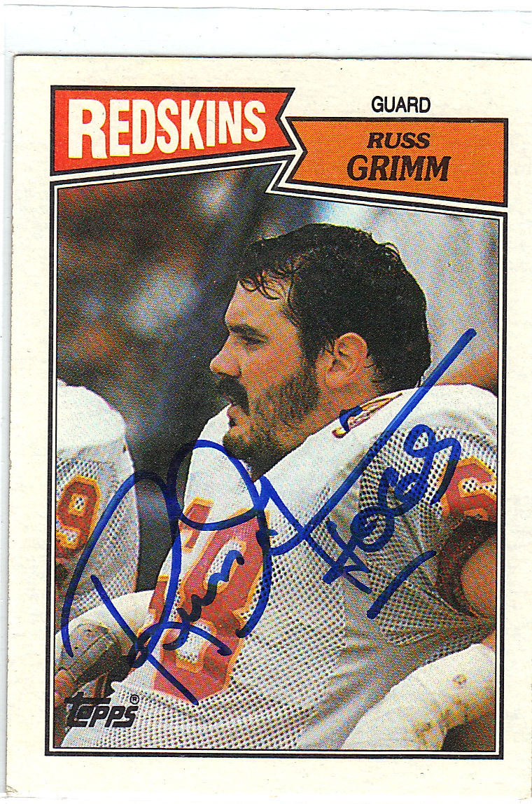 1987 Topps Russ Grimm