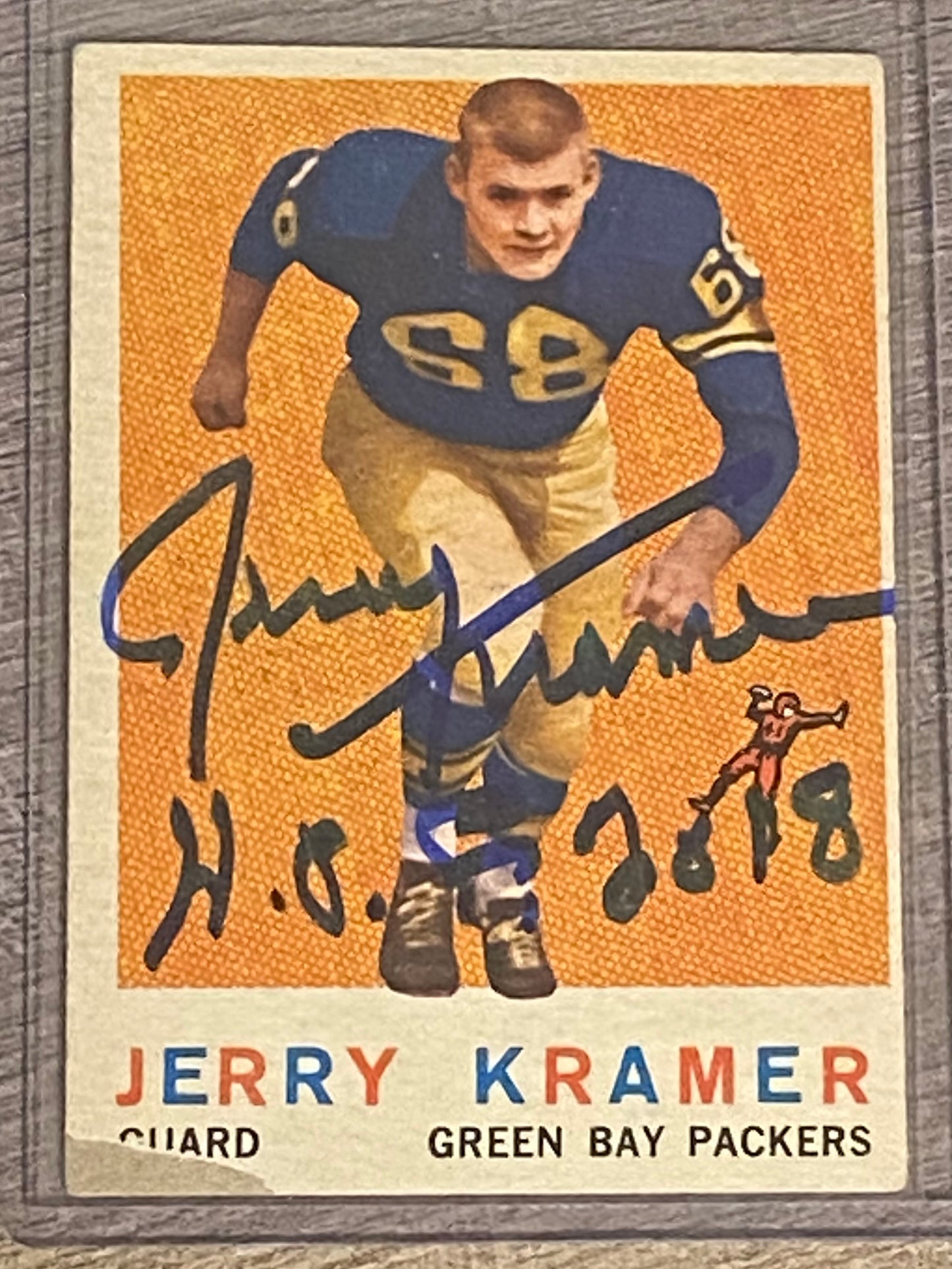 1959 Topps Jerry Kramer Rookie