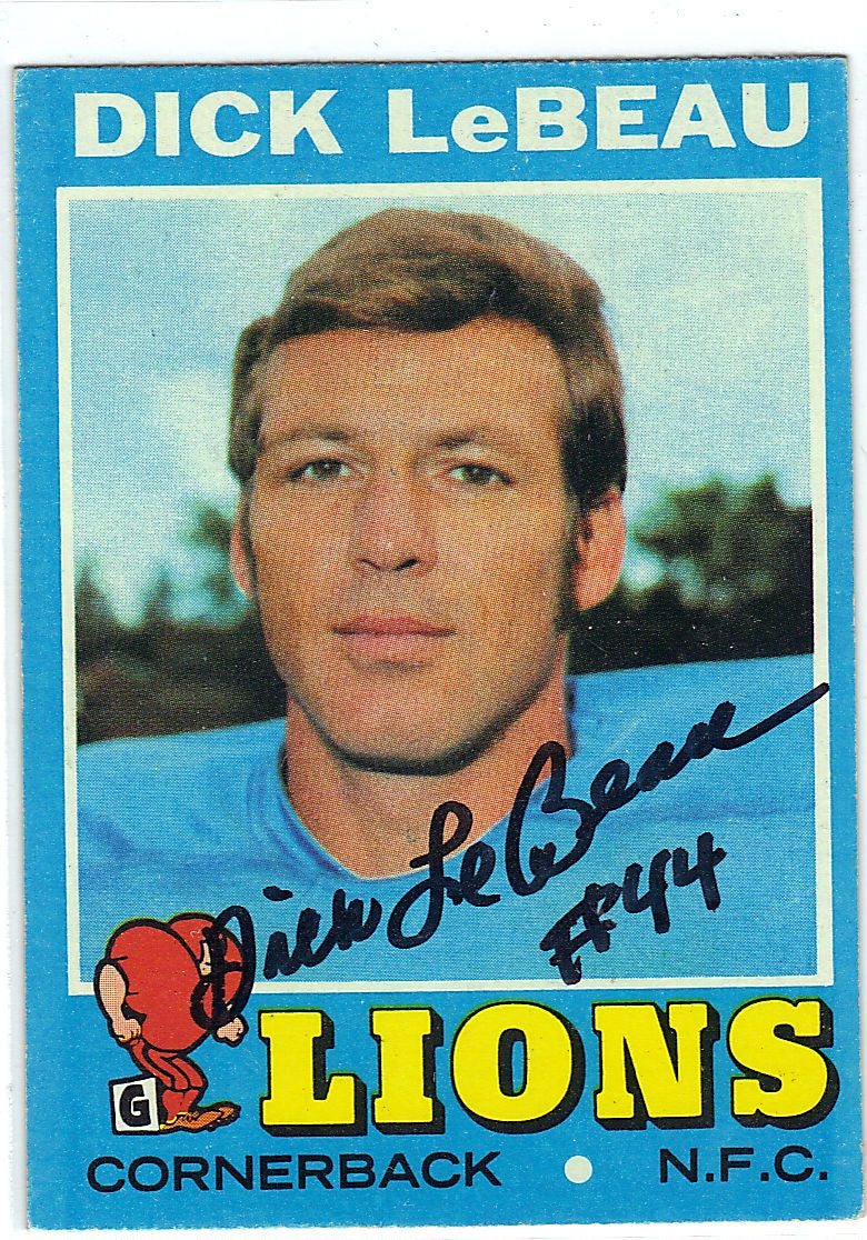 1971 Topps Dick leBeau