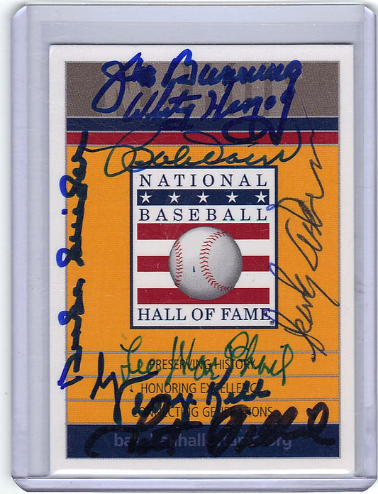 Multi-Signed Baseball Hall of Fame