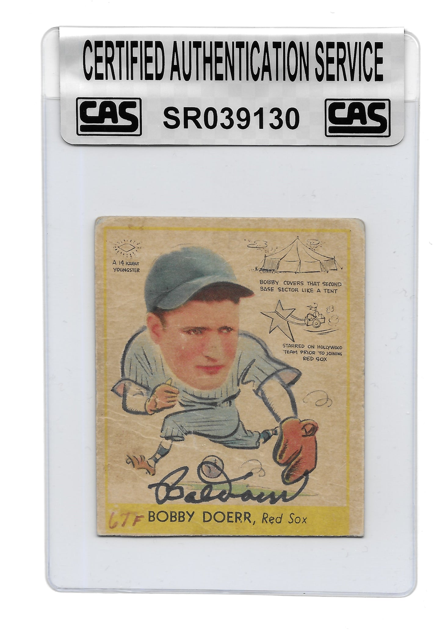 1938 Goudy Heads-Up Bobby Doerr Rookie