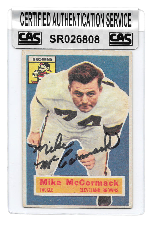 1956 Topps Mike McCormack Authenticated