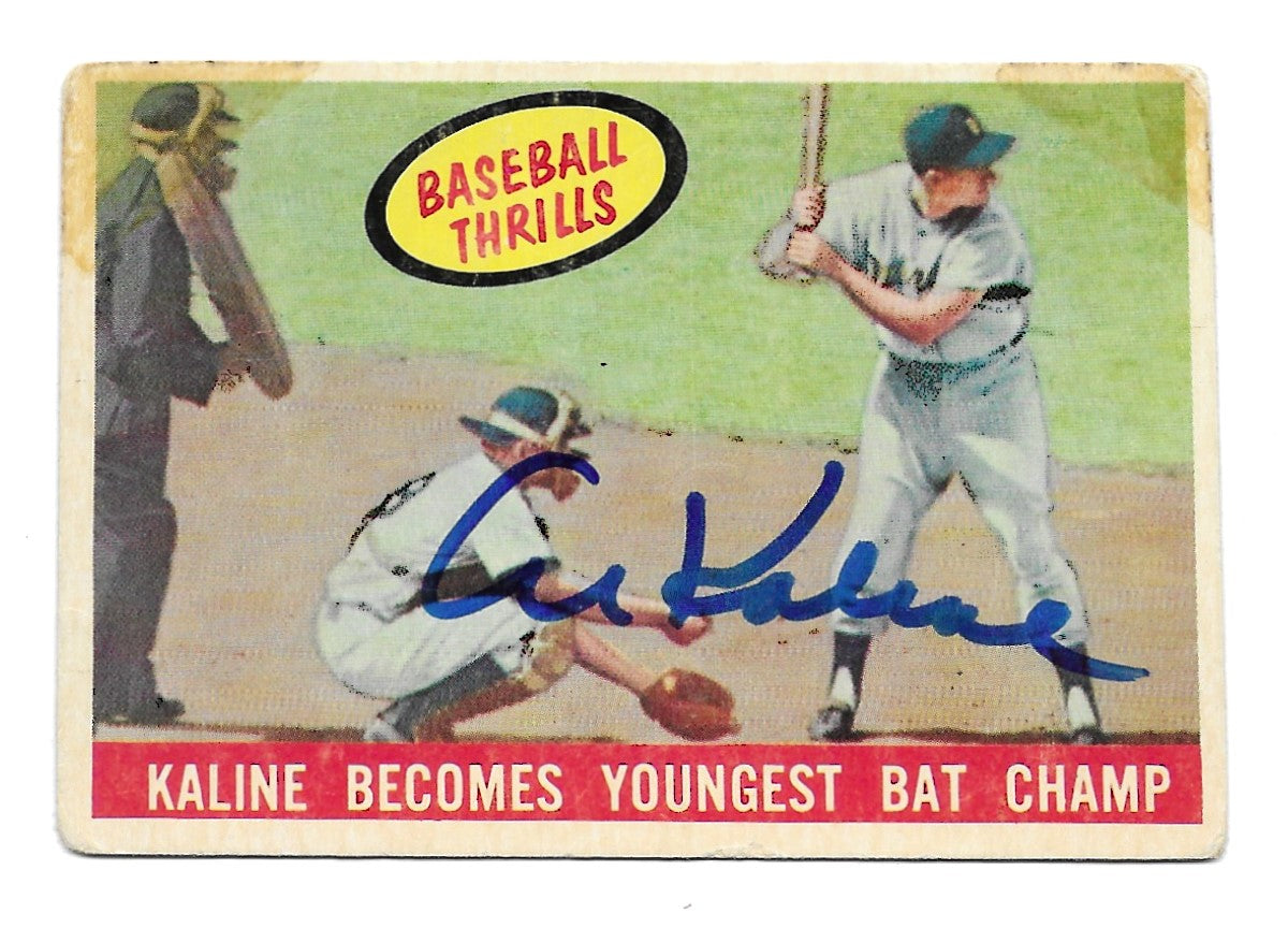 1959 Topps Baseball Thrills Al Kaline