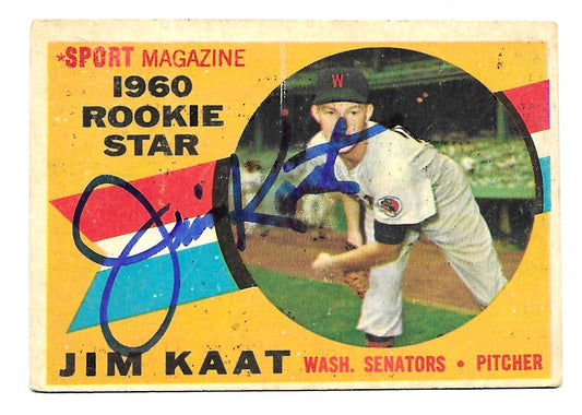 1960 Topps Jim Kaat Rookie