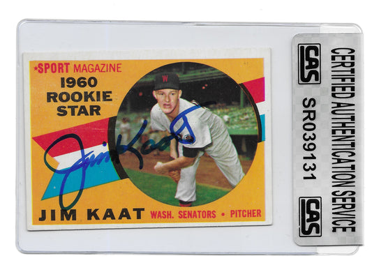 1960 Topps Jim Kaat Rookie Authenticated