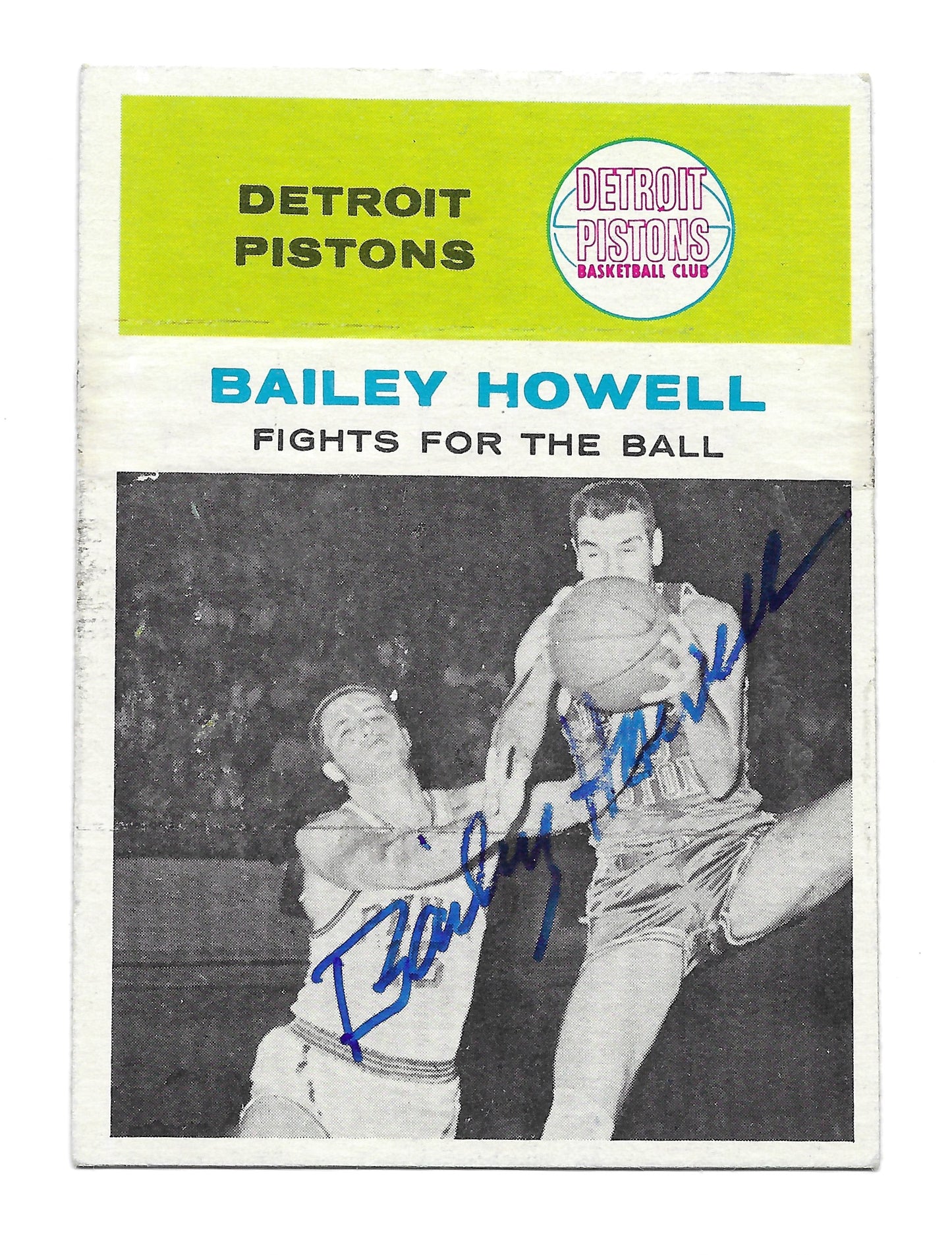 1961-62 Fleer In Action Bailey Howell Rookie